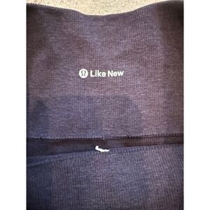Lululemon Like‎ New Purple Crop Leggings Ruched Athletic Activewear